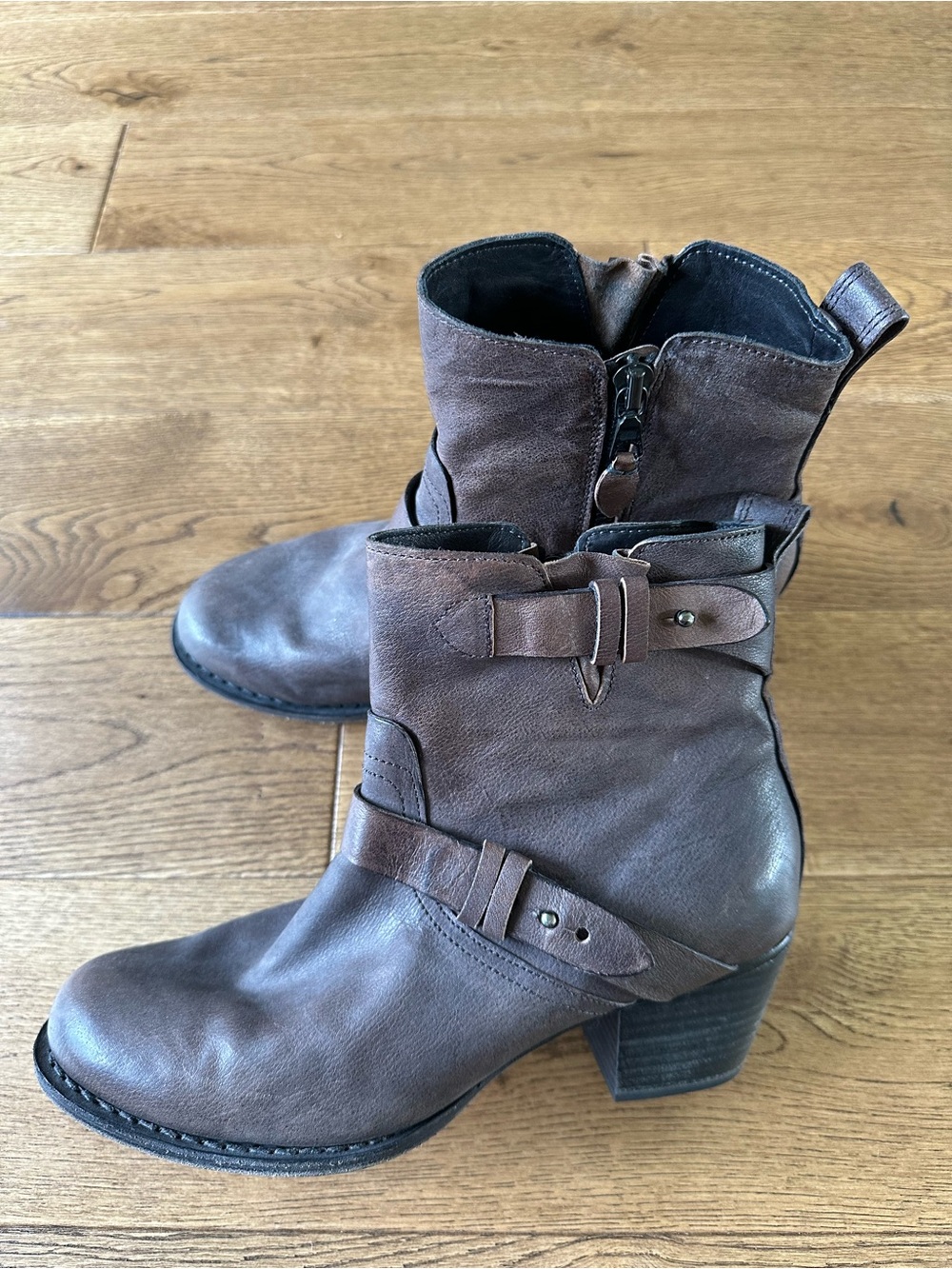 Rag & Bone Harper Moto Booties Shoes Sz 8.5
